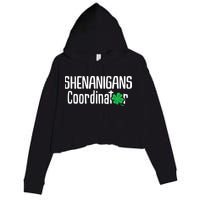 Shenanigans Coordinator St Patrick's Day Crop Fleece Hoodie