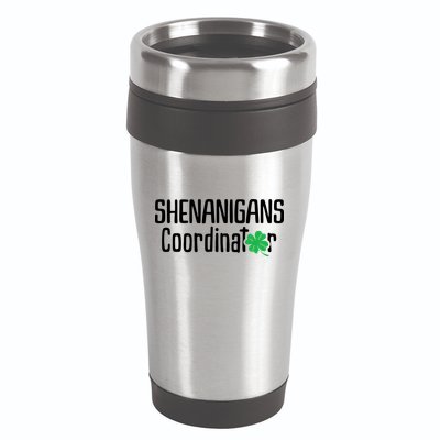 Shenanigans Coordinator St Patrick's Day 16oz Travel Tumbler