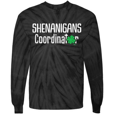 Shenanigans Coordinator St Patrick's Day Tie-Dye Long Sleeve Shirt