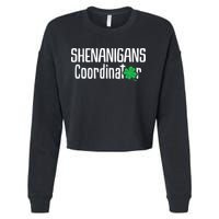 Shenanigans Coordinator St Patrick's Day Cropped Pullover Crew
