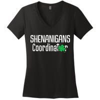 Shenanigans Coordinator St Patrick's Day Women's V-Neck T-Shirt
