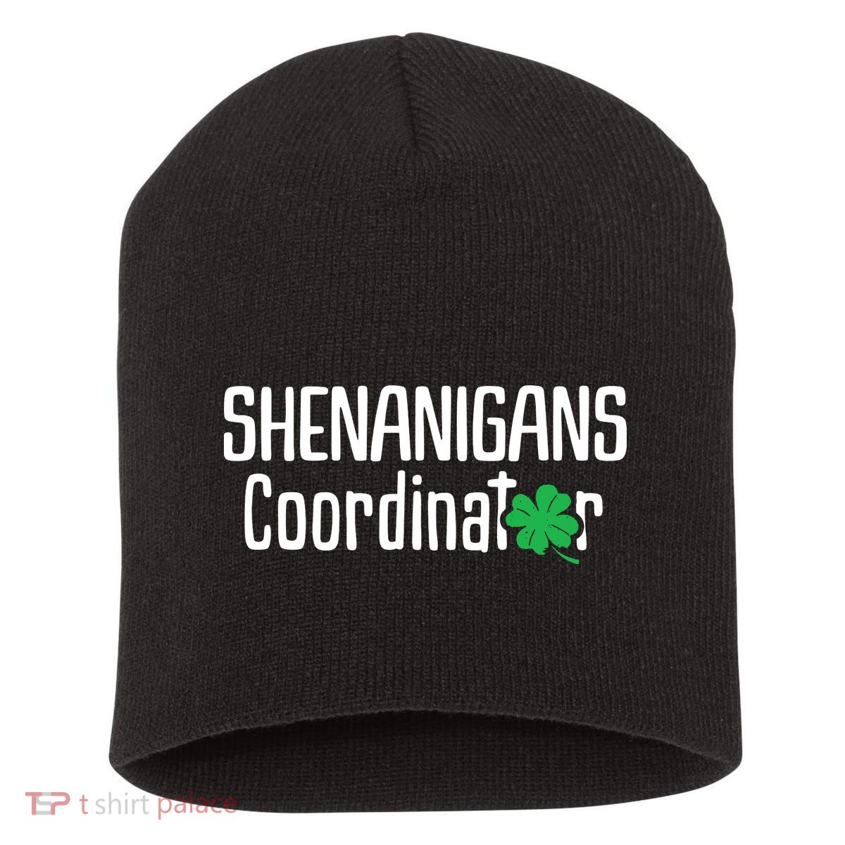 Shenanigans Coordinator St Patrick's Day Short Acrylic Beanie