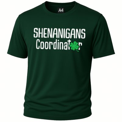 Shenanigans Coordinator St Patrick's Day Cooling Performance Crew T-Shirt