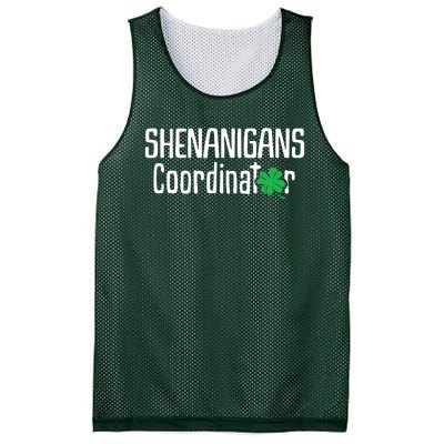 Shenanigans Coordinator St Patrick's Day Mesh Reversible Basketball Jersey Tank