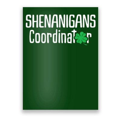 Shenanigans Coordinator St Patrick's Day Poster