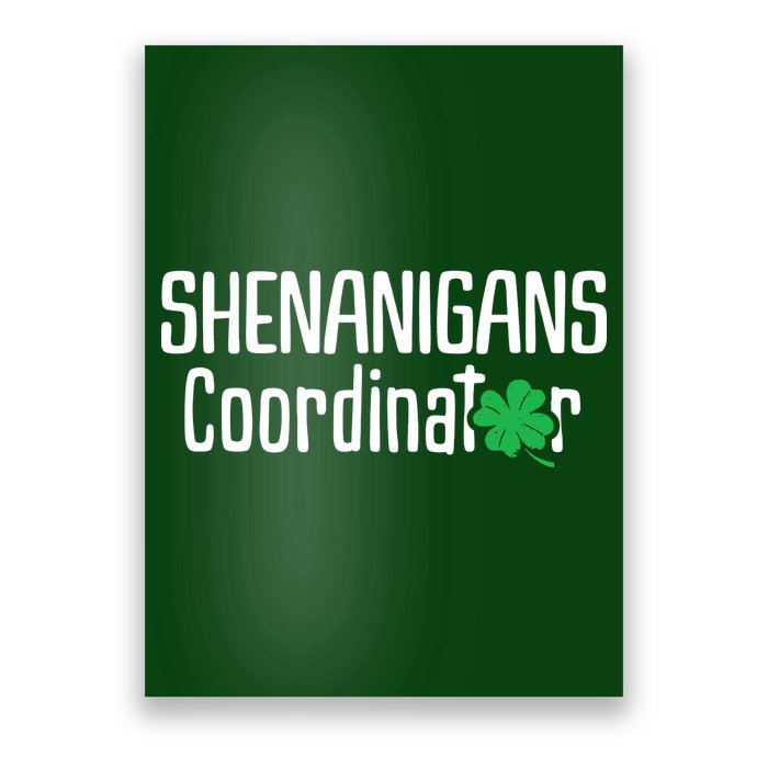 Shenanigans Coordinator St Patrick's Day Poster