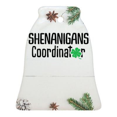 Shenanigans Coordinator St Patrick's Day Ceramic Bell Ornament