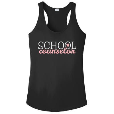 School Counselor Ladies PosiCharge Competitor Racerback Tank