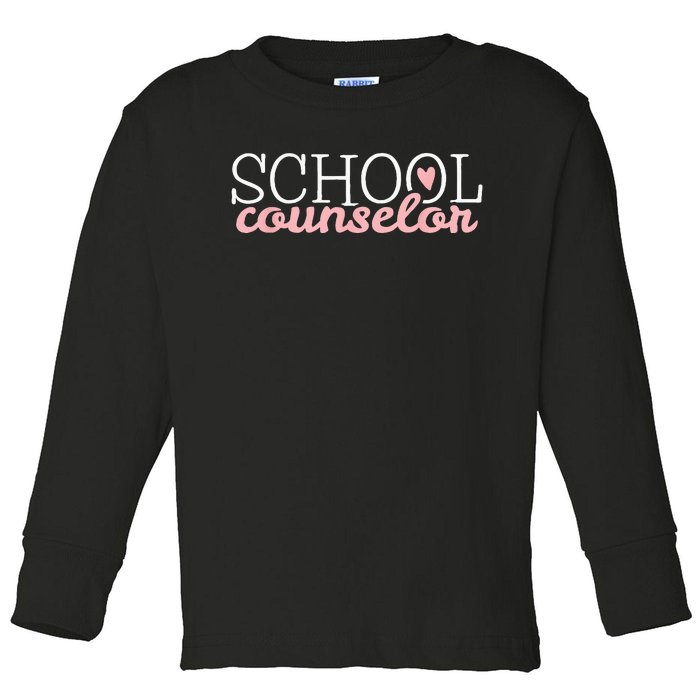 School Counselor Toddler Long Sleeve Shirt