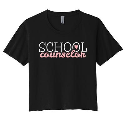 School Counselor Women's Crop Top Tee