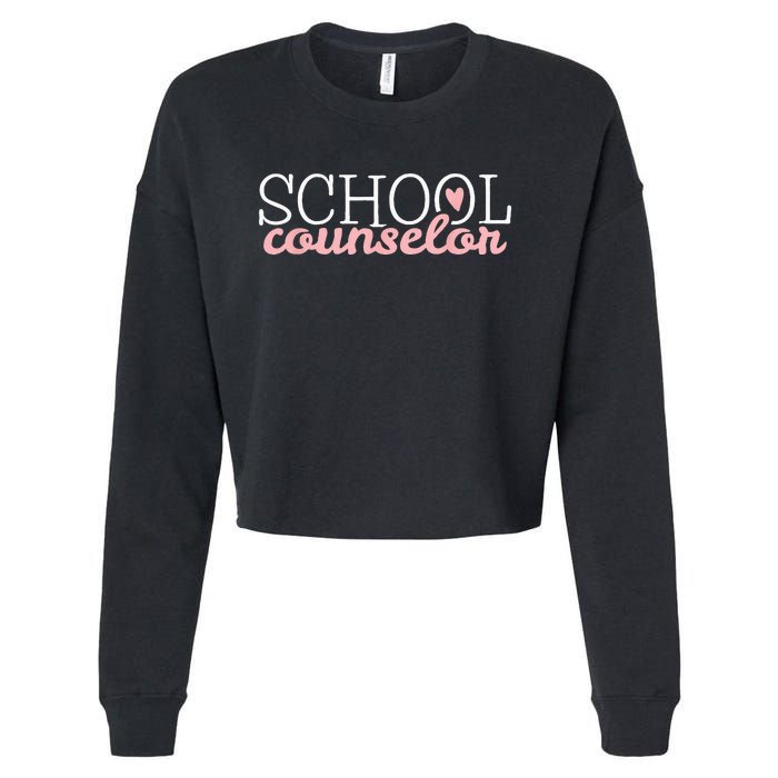 School Counselor Cropped Pullover Crew