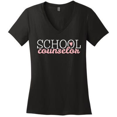 School Counselor Women's V-Neck T-Shirt