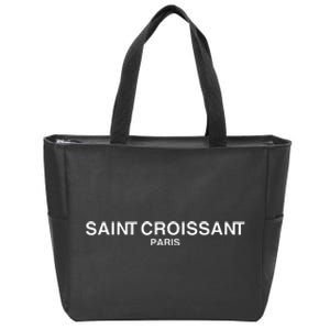 Saint Croissant Zip Tote Bag