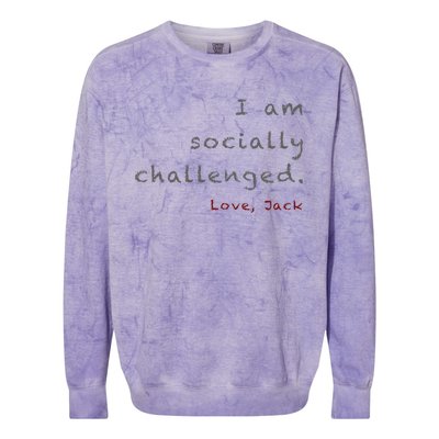 Socially Challenged Colorblast Crewneck Sweatshirt