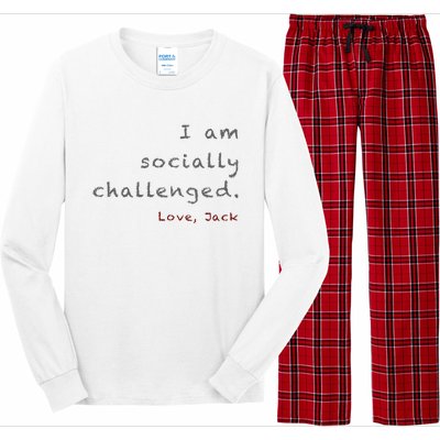 Socially Challenged Long Sleeve Pajama Set