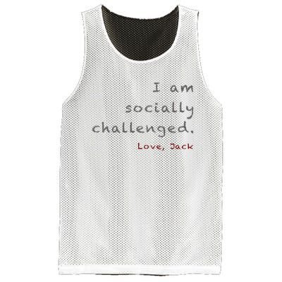 Socially Challenged Mesh Reversible Basketball Jersey Tank