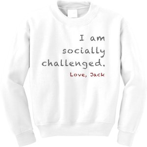 Socially Challenged Kids Sweatshirt