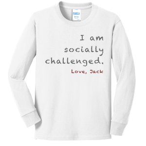 Socially Challenged Kids Long Sleeve Shirt