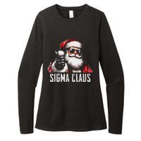 Sigma Claus Santa Funny Christmas Rizz Male The Rizzler Meme Womens CVC Long Sleeve Shirt