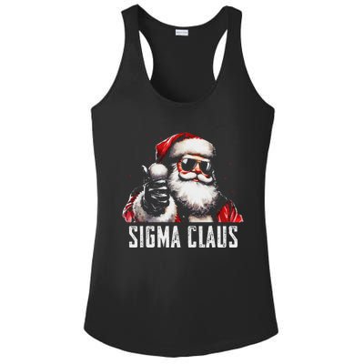 Sigma Claus Santa Funny Christmas Rizz Male The Rizzler Meme Ladies PosiCharge Competitor Racerback Tank