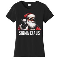 Sigma Claus Santa Funny Christmas Rizz Male The Rizzler Meme Women's T-Shirt