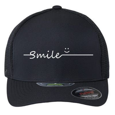 Smile Cute Smiley Face Gift Flexfit Unipanel Trucker Cap