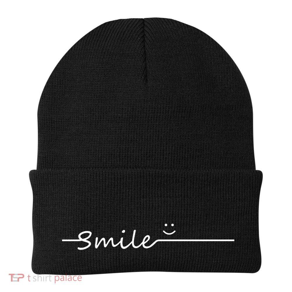 Smile Cute Smiley Face Gift Knit Cap Winter Beanie