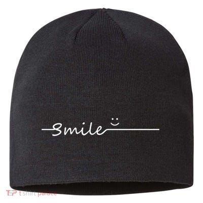 Smile Cute Smiley Face Gift Sustainable Beanie
