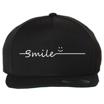 Smile Cute Smiley Face Gift Wool Snapback Cap