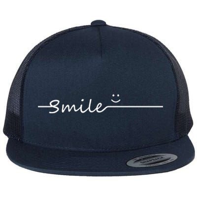 Smile Cute Smiley Face Gift Flat Bill Trucker Hat