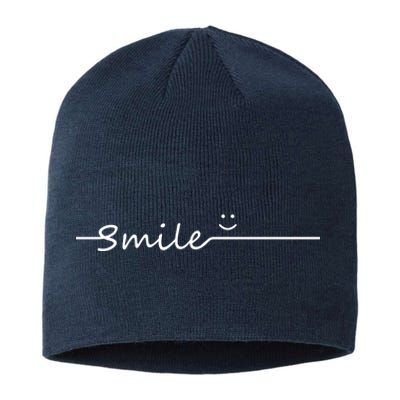 Smile Cute Smiley Face Gift Sustainable Beanie