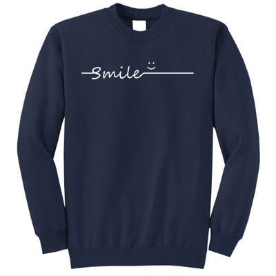 Smile Cute Smiley Face Gift Tall Sweatshirt