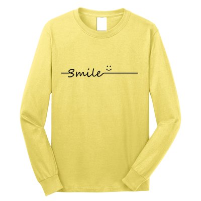 Smile Cute Smiley Face Gift Long Sleeve Shirt