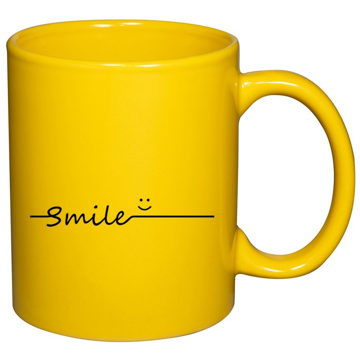 Smile Cute Smiley Face Gift 11oz C Handle Ceramic Mug