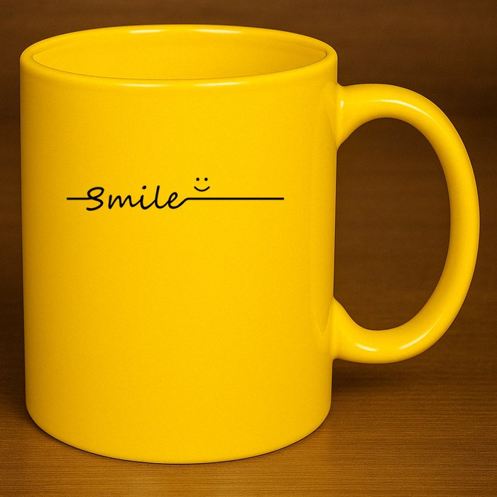 Smile Cute Smiley Face Gift 11oz C Handle Ceramic Mug