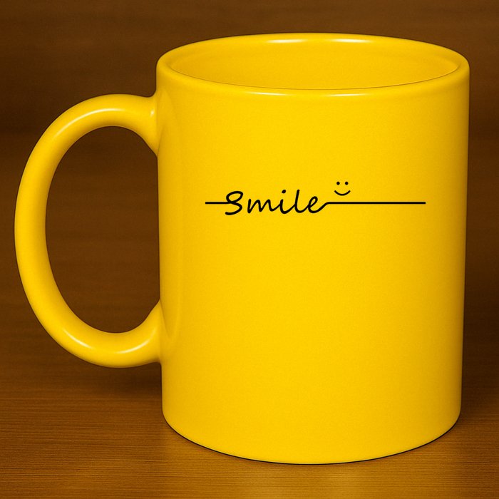 Smile Cute Smiley Face Gift 11oz C Handle Ceramic Mug