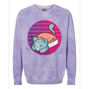 Sashimi Cat Colorblast Crewneck Sweatshirt