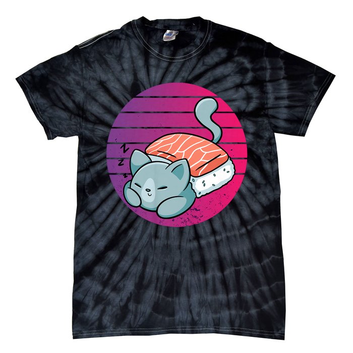 Sashimi Cat Tie-Dye T-Shirt