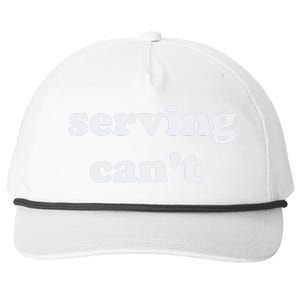 Serving CanT Snapback Five-Panel Rope Hat