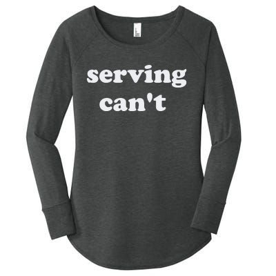 Serving CanT Women's Perfect Tri Tunic Long Sleeve Shirt