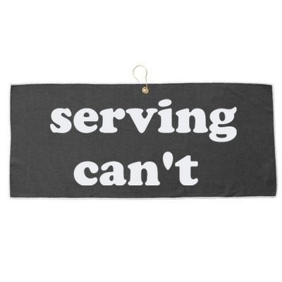 Serving CanT Large Microfiber Waffle Golf Towel