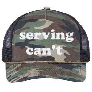 Serving CanT Retro Rope Trucker Hat Cap