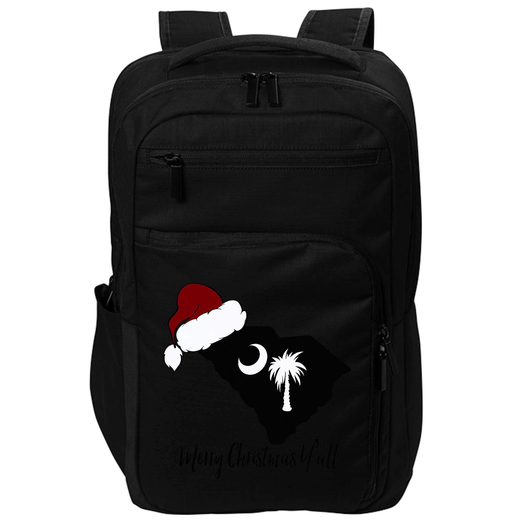 South Carolina Sc Merry Christmas Yall Impact Tech Backpack