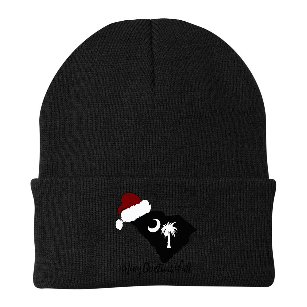 South Carolina Sc Merry Christmas Yall Beanie
