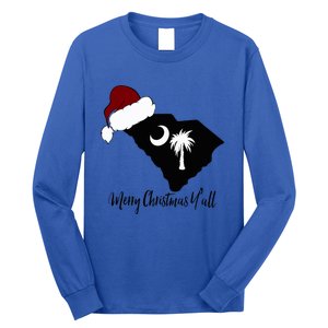 South Carolina Sc Merry Christmas Yall Long Sleeve Shirt