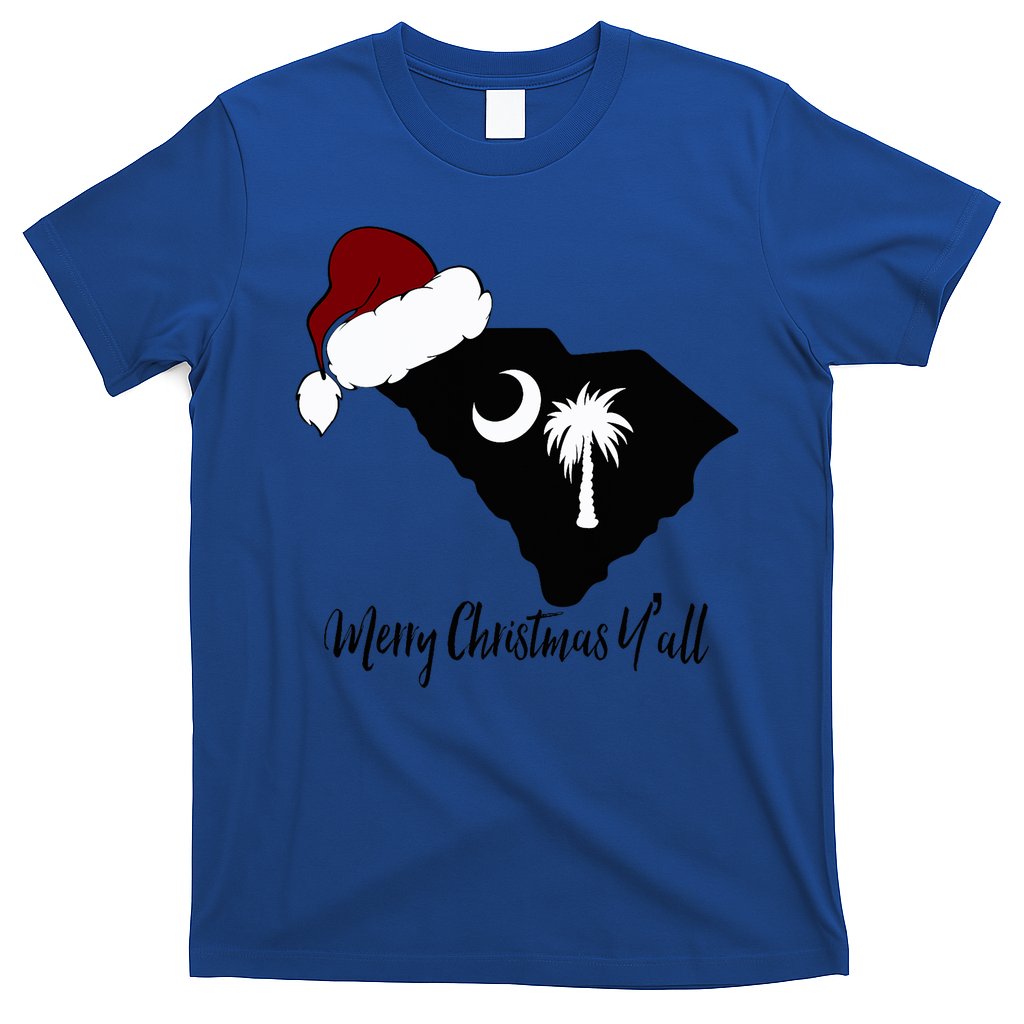 South Carolina Sc Merry Christmas Yall T-Shirt