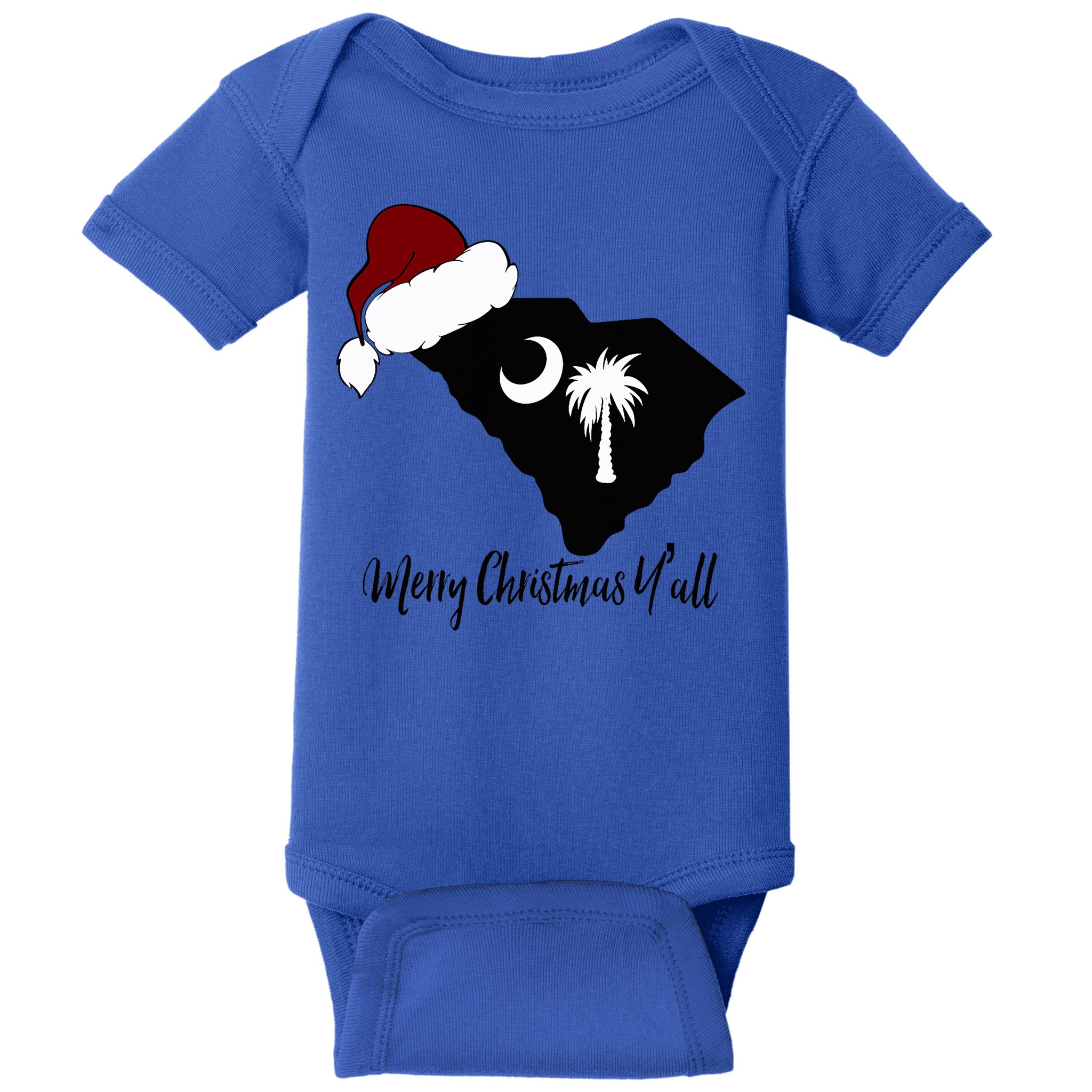 South Carolina Sc Merry Christmas Yall Baby Bodysuit