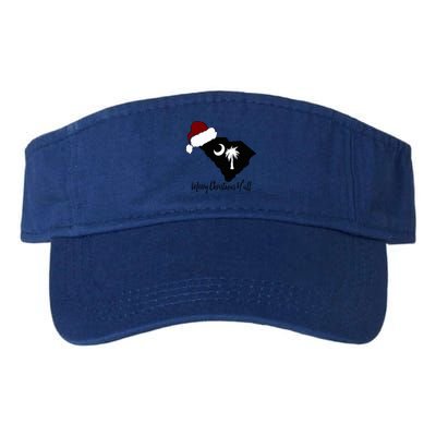 South Carolina Sc Merry Christmas Yall Valucap Bio-Washed Visor