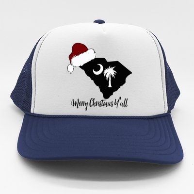 South Carolina Sc Merry Christmas Yall Trucker Hat