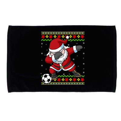 Santa Claus Soccer Dabbing Christmas Microfiber Hand Towel